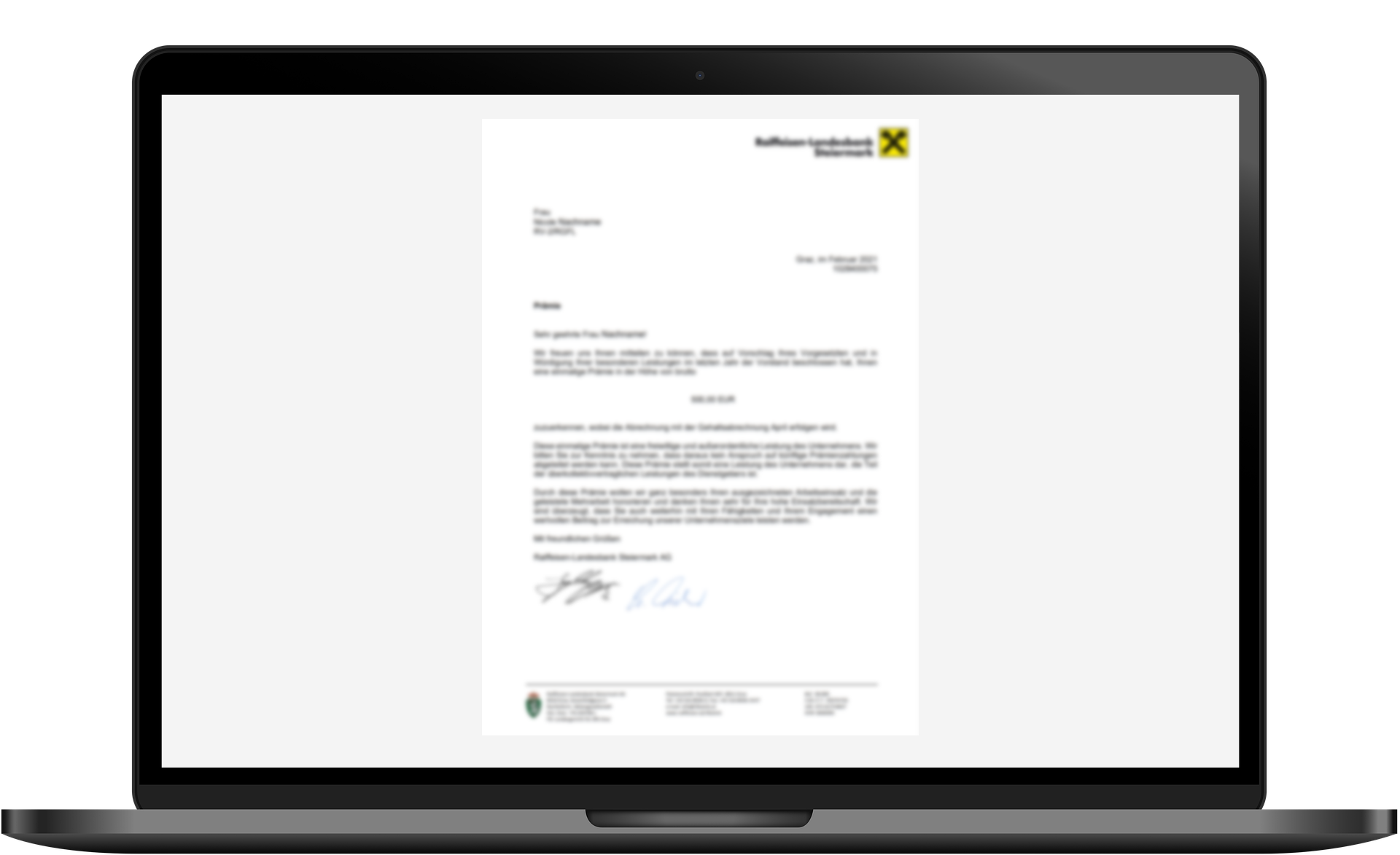 Letter Generation Mockup